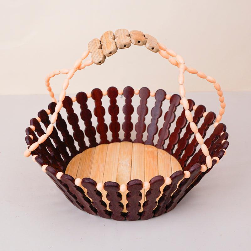 Berry & Bark Wood Fruit Basket media 3