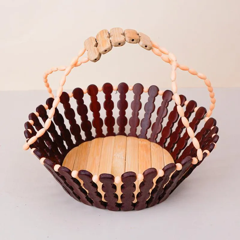 Berry & Bark Wood Fruit Basket media 3