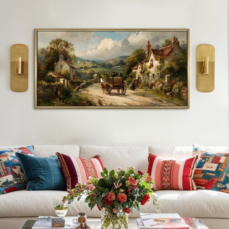 Verdant Cottage Row Wall Art