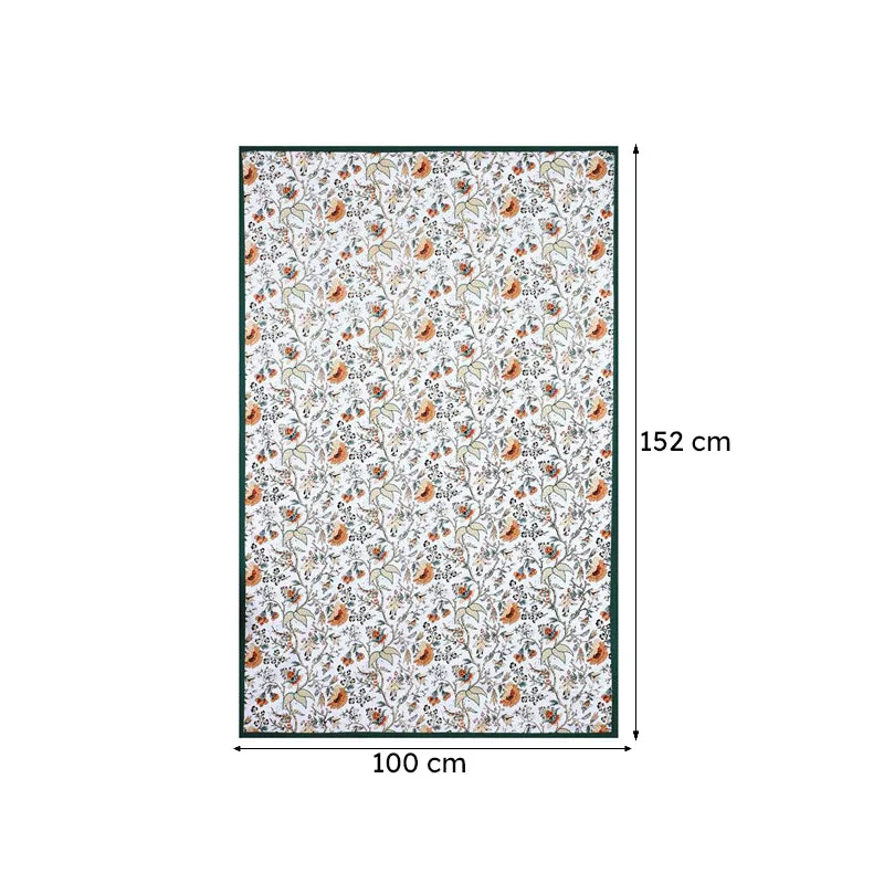 Muhina Rectangular Table Cover (Green/White) - Four Seater media 7