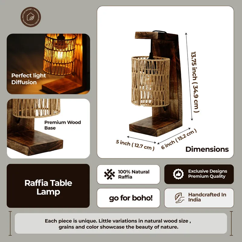 TerraLit Rattan Table Lamp - Beige,Brown media 5