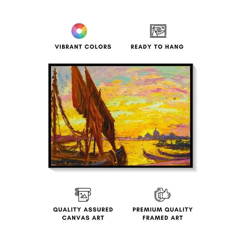 Venice Canvas Wall Painting - Black Frame media 4