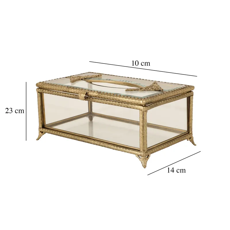 Victorian Glam Glass Tissue Box media 5