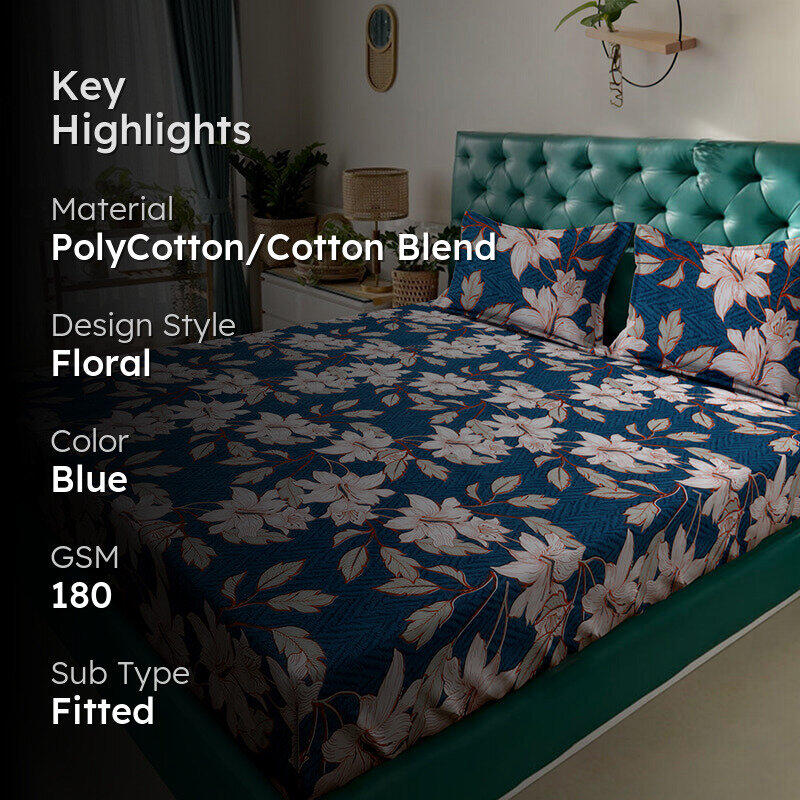 Edwina Fitted Bedsheet - 180 GSM media 2
