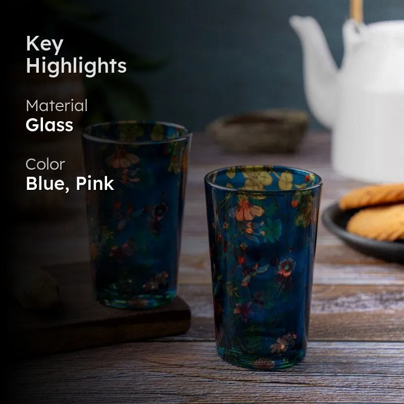 Floral Bliss Chai Glass - Set of Two media 2