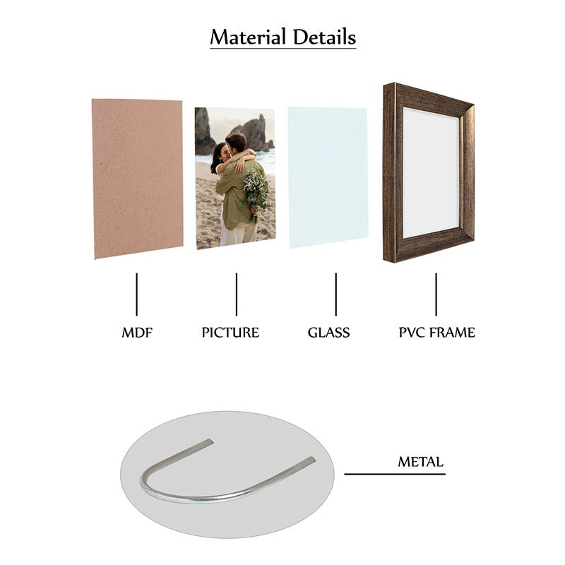 Vintage Textured PVC Photo Frame - Metallic media 9