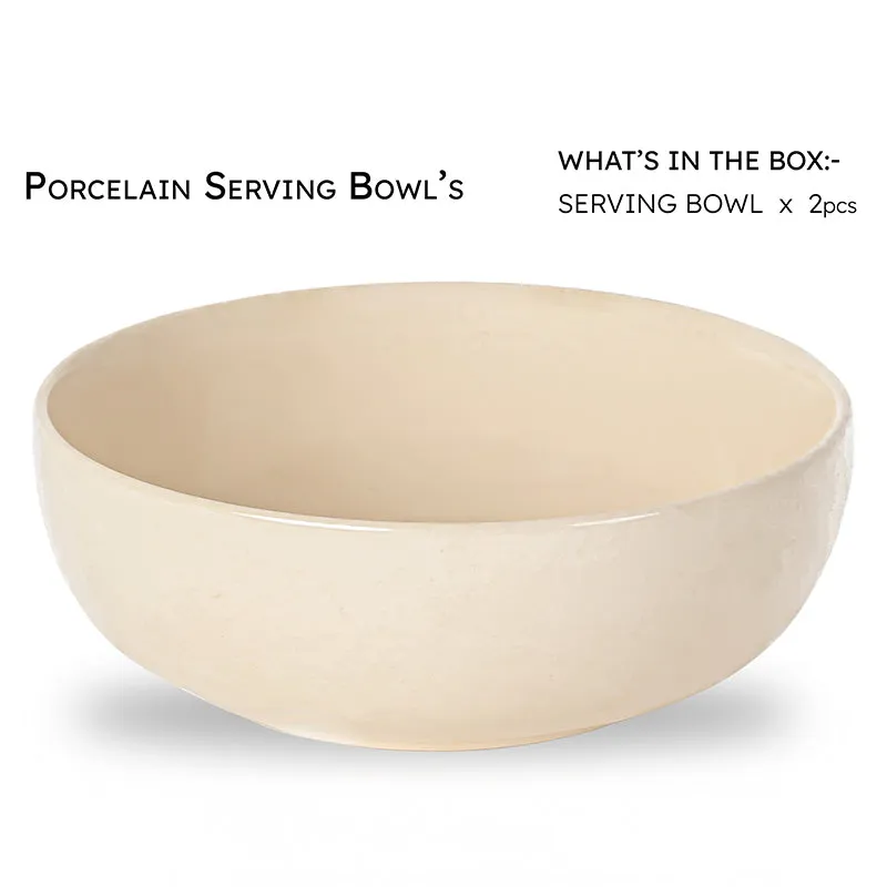 Petra Blanc Serving Bowl (1000 mL) - Set Of Two - 5