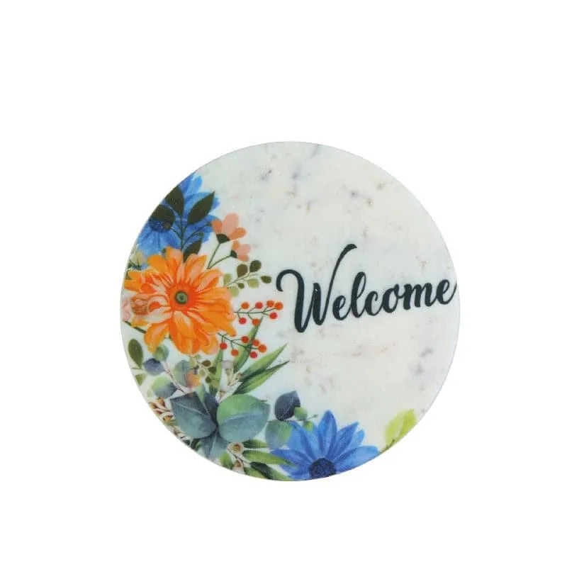 Welcome Flora Printed Marble Wall Accent media 3