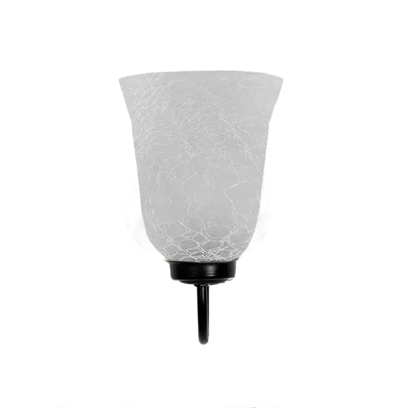 Crystal Bloom Black Hook Glass Wall Lamp media 8