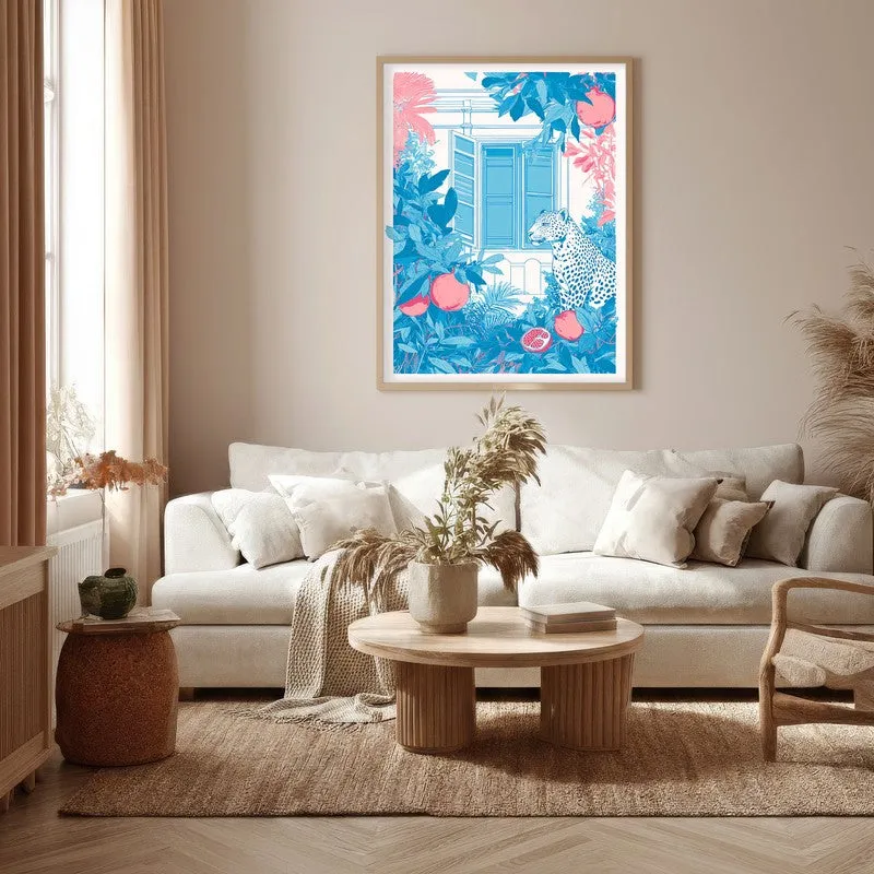 Safari Mood Canvas Wall Painting - Brown Frame media 5