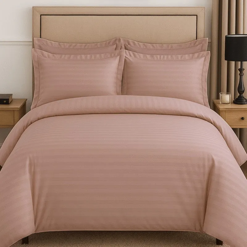 PureLine Cotton Bedsheet (Peach) - 600 TC media 3