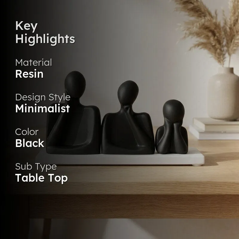 Trio Harmony Resin Showpiece media 2