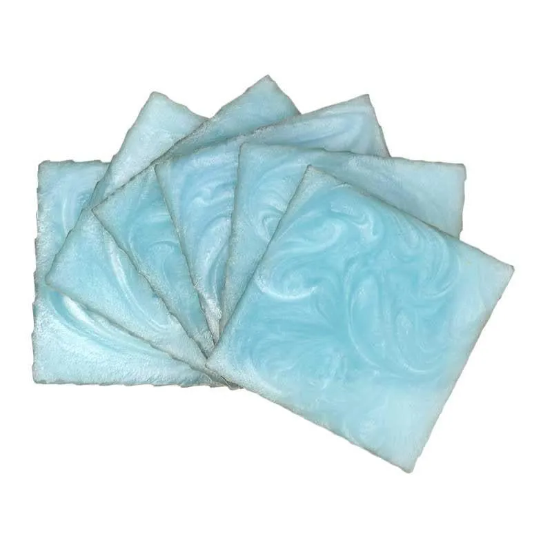 Marble Swirl Coaster (Sky) - Set Of Six media 4