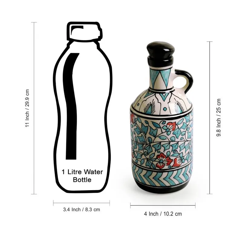 Mughal Musca Handpainted Oil Dispenser (Multicolor) - 900 ML media 7
