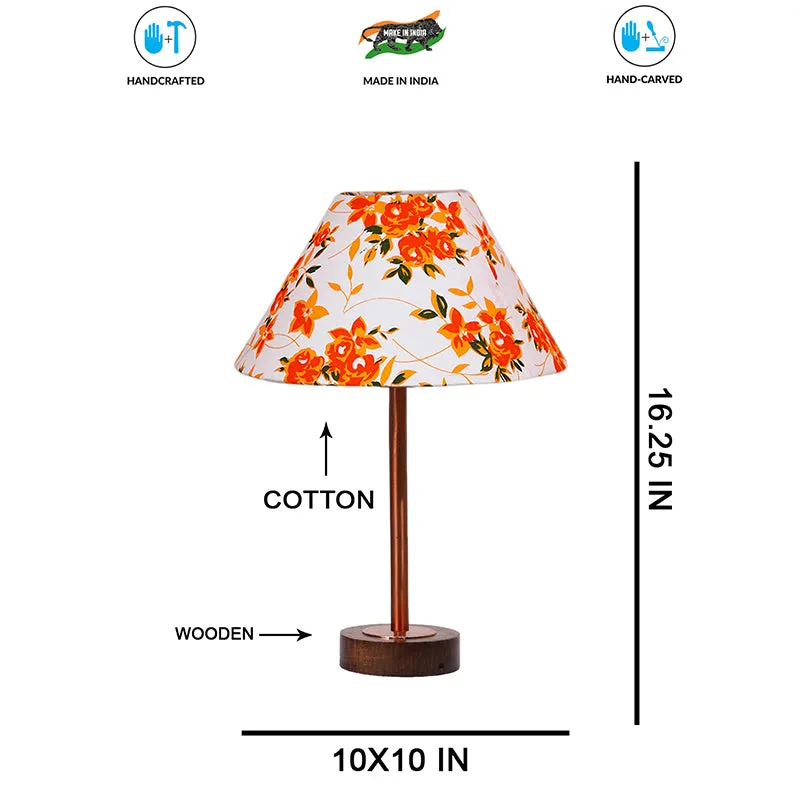 Baskara Cone Rodin Wooden Table Lamp - Multicolor media 7