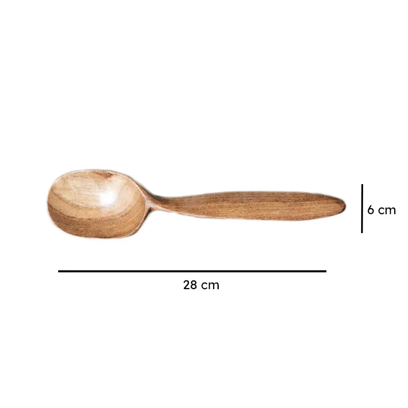 Tangra Handcrafted Mango Wood Serving Spoon media 4