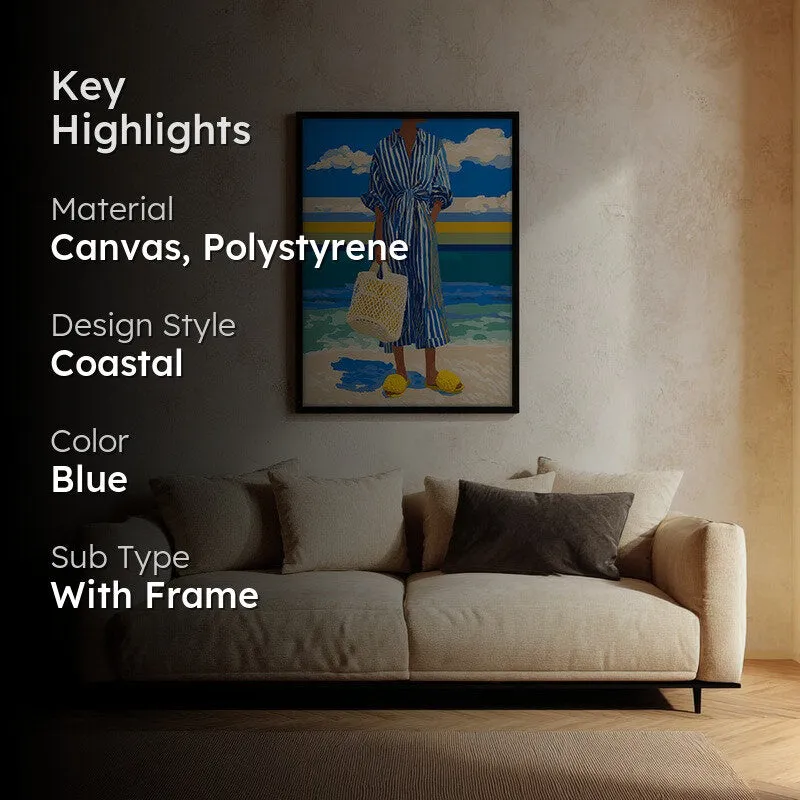 Avenel Travel Illustration Canvas Wall Painting With Black Frame media 2