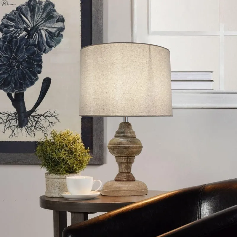 MonoAura Wooden Table Lamp - White media 4