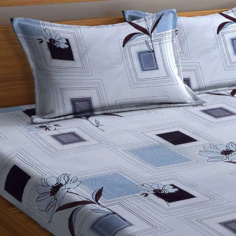 Amaranthe Printed Microfiber Bedsheet - 130 GSM media 5