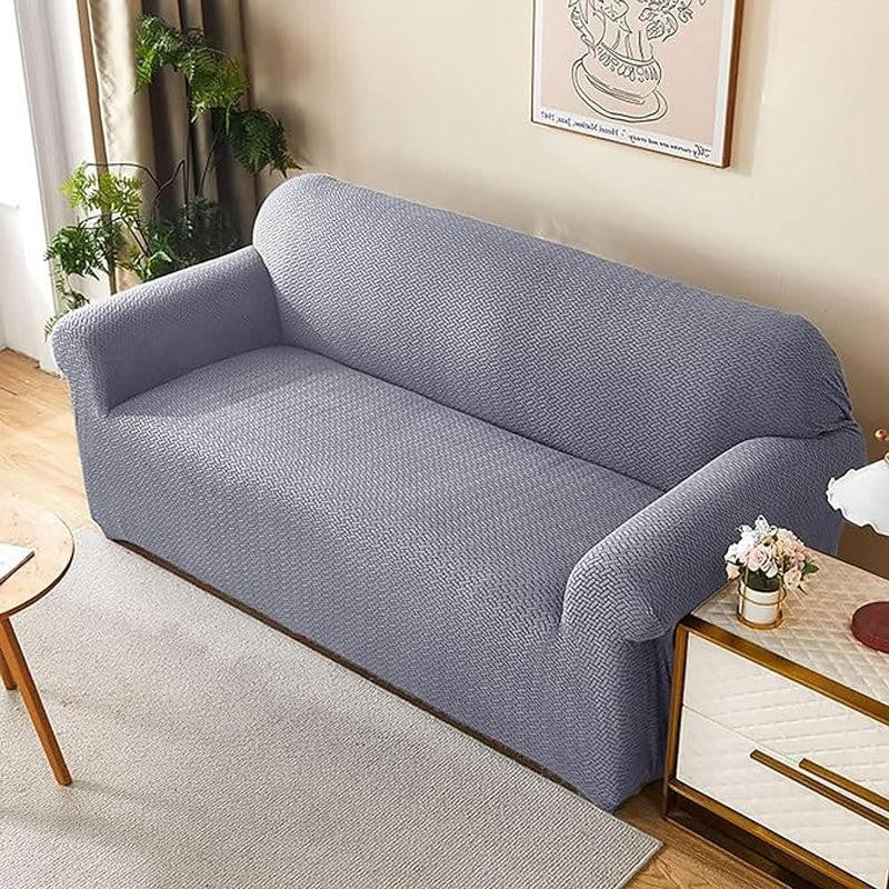 Rubina Polar Synthetic Fabric Sofa Cover - Steel Blue media 3