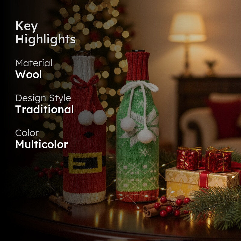 Tinsel Twist Frosted Bottle Christmas Ornament - Set Of Two media 2