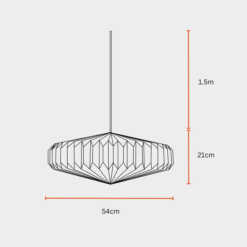 Fig Living Oblong Paper Ceiling Lamp - Ivory media 5