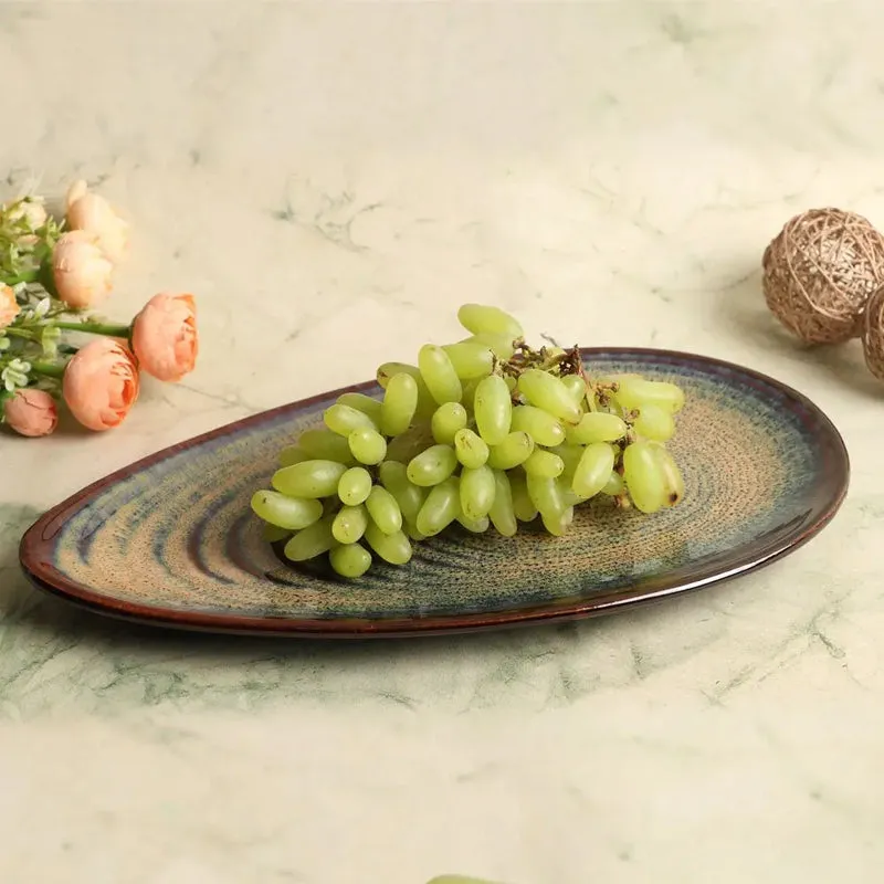 Sragen Oyster Handmade Ceramic Platter media 1