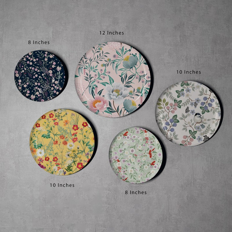 Blossom Charm Wall Plates - Set Of Five media 9