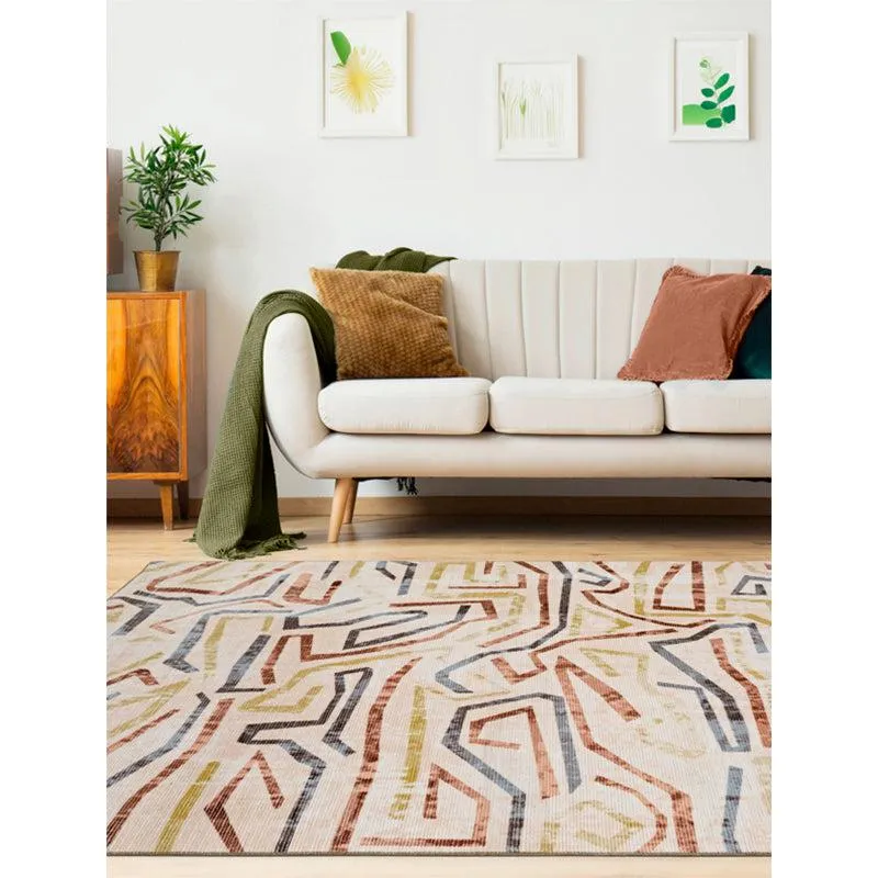 Zubid Abstract Carpet - Brown media 3