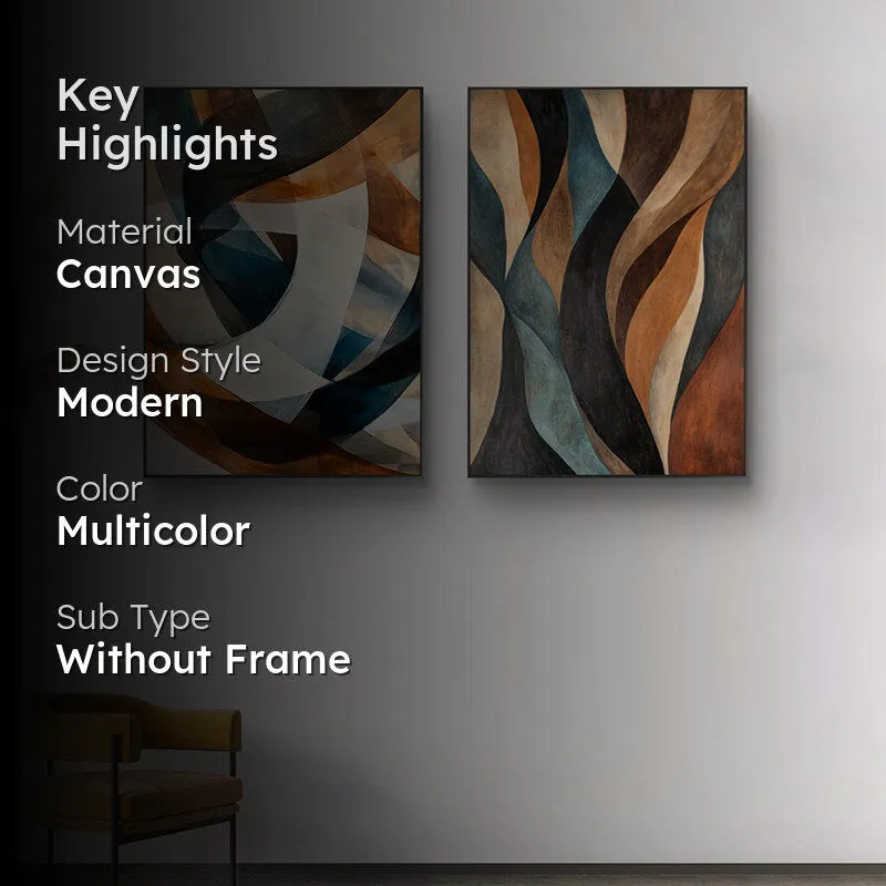 Colours Of Wild Canvas Wall Art - Set Of Two media 2
