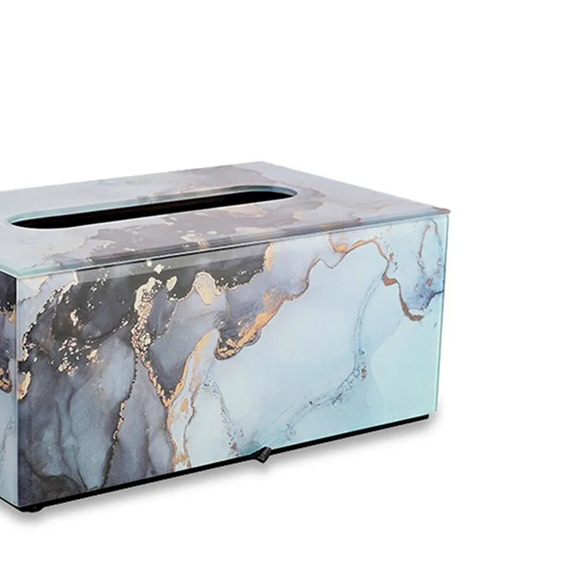 AarviDecor OpalRidge Glass Tissue Holder media 5