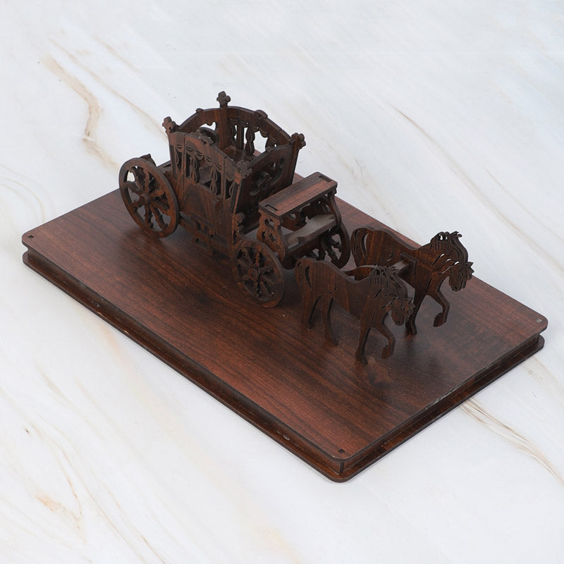 Regal Chariot Showpiece - Dark Brown media 4