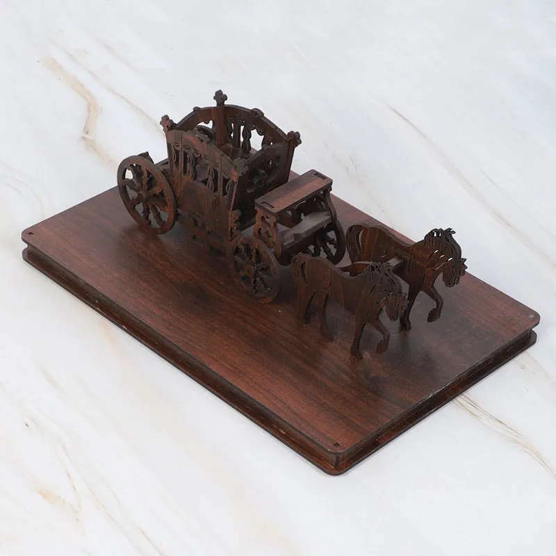 Regal Chariot Showpiece - Dark Brown media 4