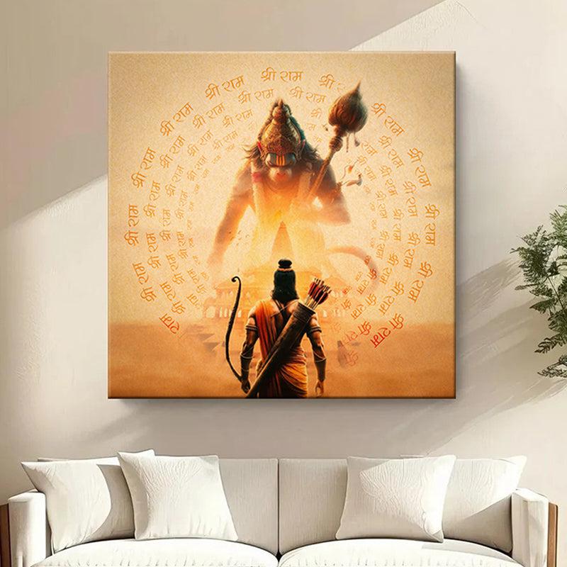 Hanuman Rama Wall Painting