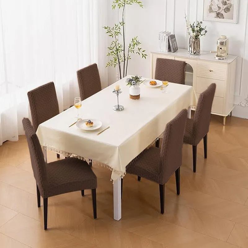 Nexo Neat Fit Chair Cover (Brown) - Set Of Six media 1