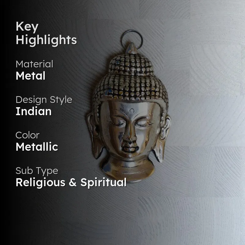 Buddha Dhyan Religious Metal Wall Accent media 2