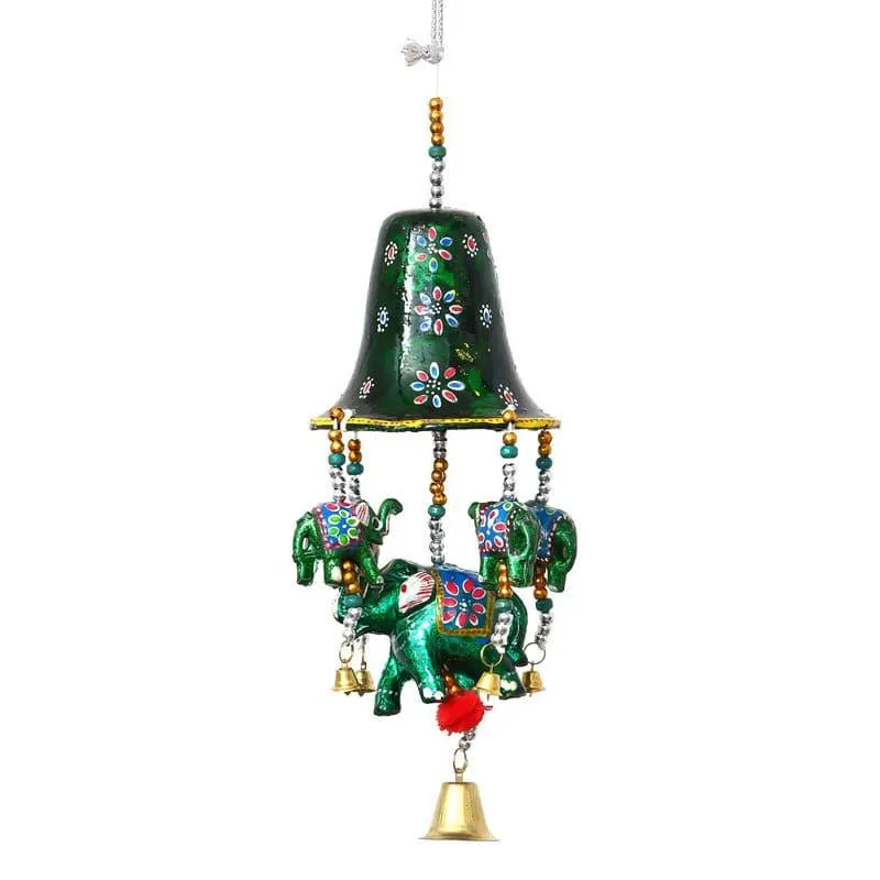 Indie Elephant & Bells Windchimes media 3
