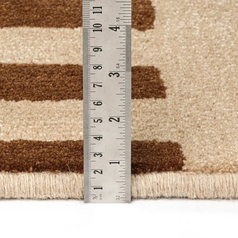 Melantho Hand Tufted Geometric Wool & Nylon Carpet - Grey media 9