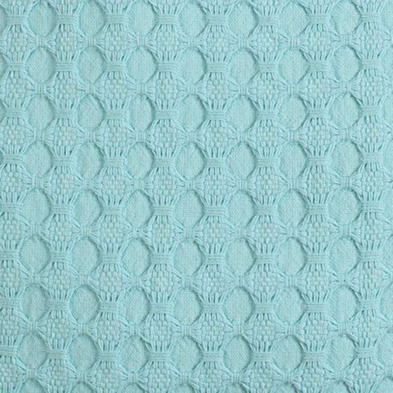 Vienna Waltz Solid Cotton Cushion Cover (Blue) - Set Of Two media 4