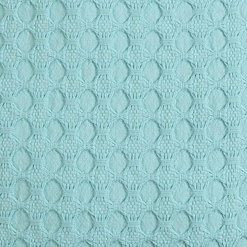 Vienna Waltz Solid Cotton Cushion Cover (Blue) - Set Of Two media 4