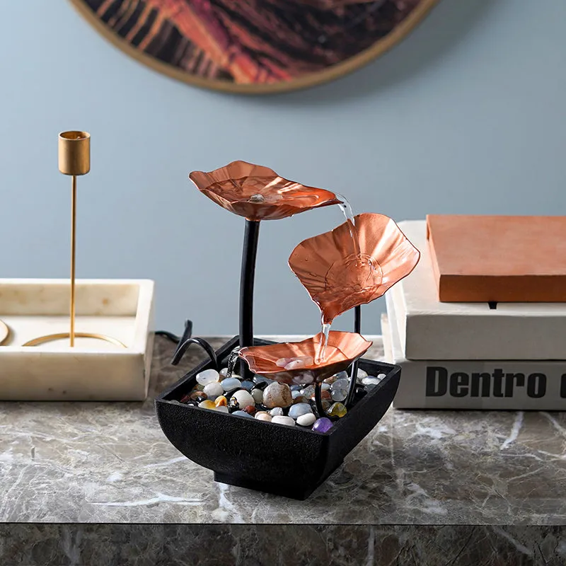 Lily Flow Table Top Fountain - Copper media 4