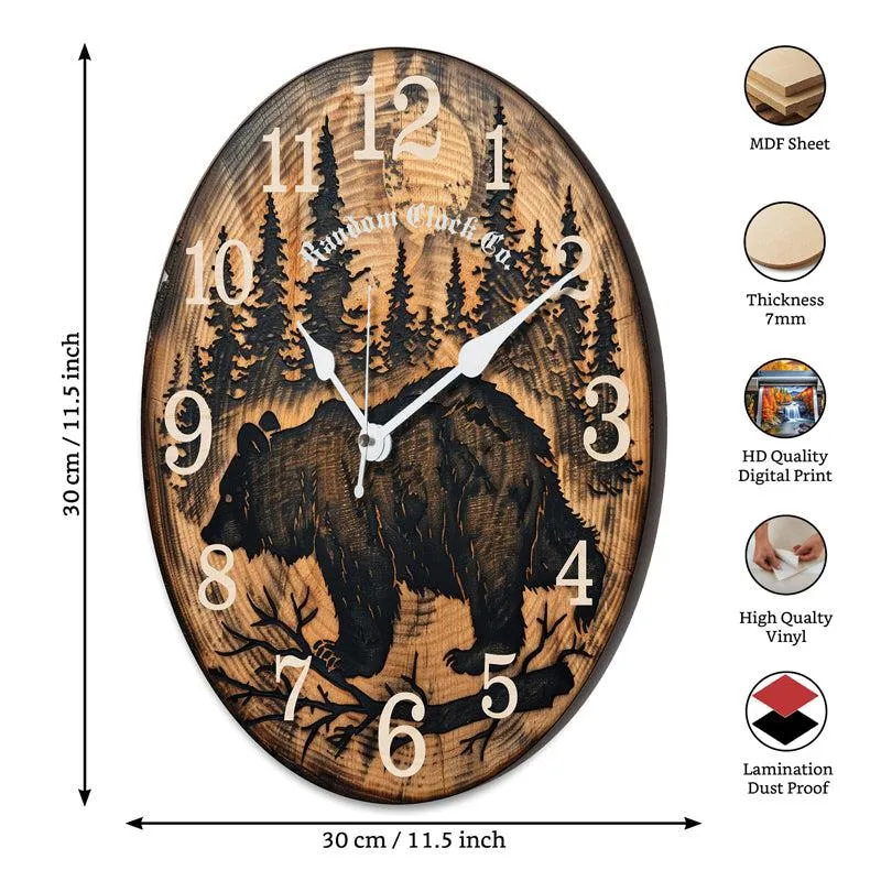 Ratiba Analog Wooden Wall Clock media 8