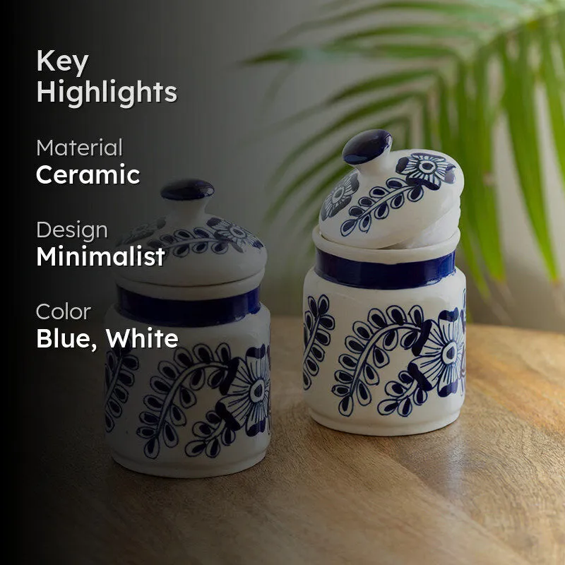 Oliera Ceramic Jar (420 mL) - Set Of Two media 2