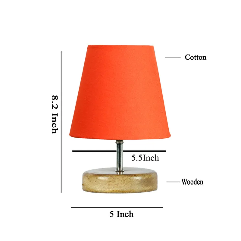 Petricho Fabric Table Lamp - Orange,Brown media 5