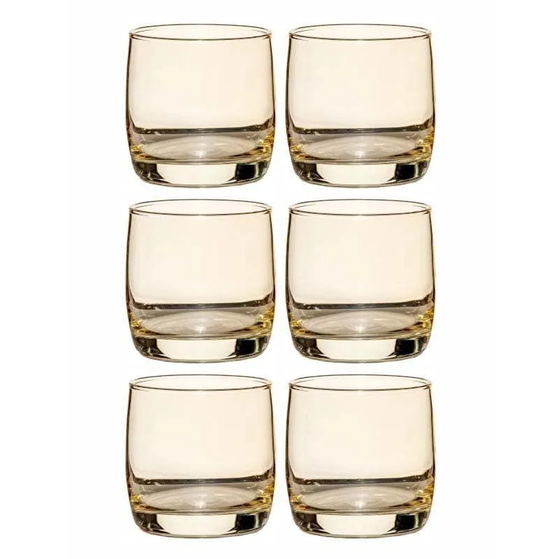Mackensi Gold Whiskey Glass (315 mL) - Set Of Six media 4