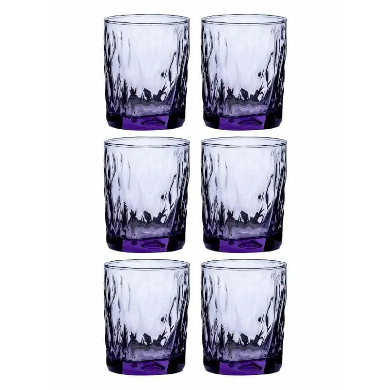 Kenzie Purple Glass Tumbler (355 ML) - Set Of Six media 4