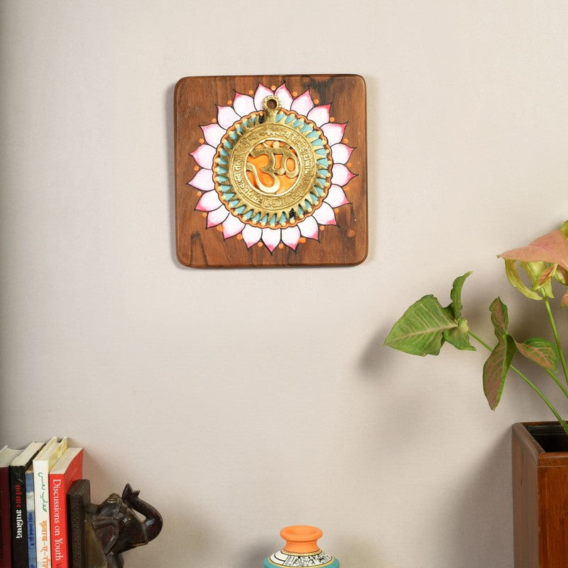 Omm Mandala Wooden Wall Accent