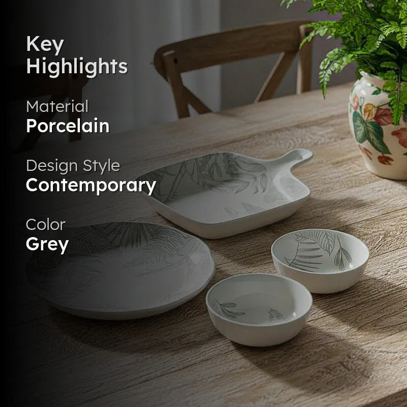 Celene Chic Porcelain Serving Set - Four Piece Set media 2