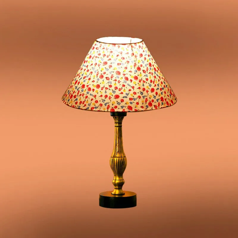 Aurelo Miro Floral Wooden Table Lamp - Multicolor media 7