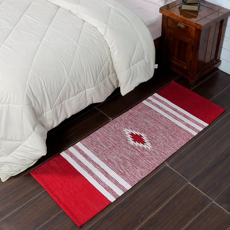 Decoria Cotton Runner Rug - Red media 3